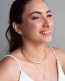 Aro Flexível Esteira Ródio Branco