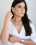 Anel Liso Abaulado Tamanho 18 Ródio Branco