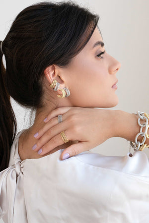 Piercing Bolinhas Banhado a Ouro 18K