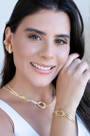 Piercing Filetes Banhado a Ouro 18K