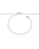 Gargantilha Veneziana Pingente Ondulado Ródio Branco - 50 cm