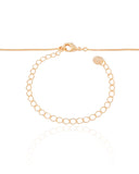 Gargantilha Longa Veneziana Pingente Ondulado Banhado a Ouro 18K