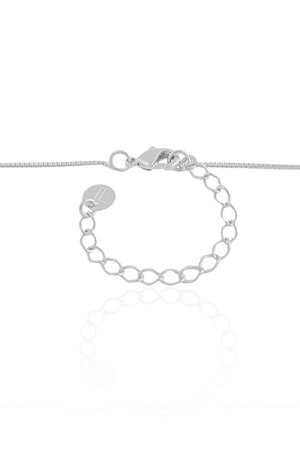 Gargantilha Veneziana Bolas Lisas Ródio Branco