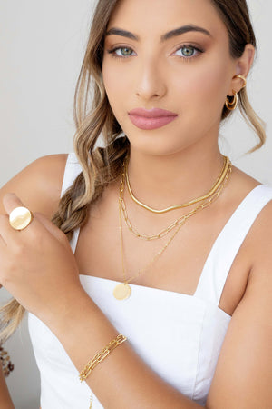 Piercing Torcido Textura Banhado a Ouro 18K