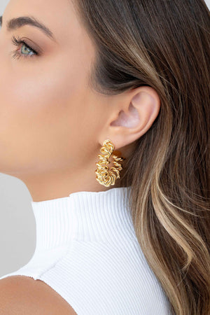 Brinco Argola Mola Banhado a Ouro 18K