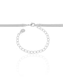 Choker Snake 4 mm Ródio Branco