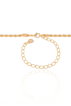 Choker Cordão Baiano 3 mm Banhado a Ouro 18K