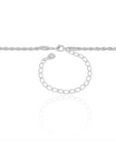 Choker Cordão Baiano 3 mm Ródio Branco
