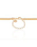 Gargantilha Snake 4 mm Banhado a Ouro 18K