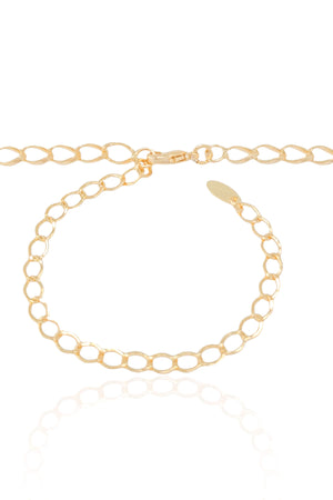 Gargantilhas Elos Trabalhados Banhado a Ouro 18K