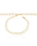 Gargantilhas Elos Trabalhados Banhado a Ouro 18K