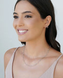 Brinco Argola Lisa 1.3 cm Ródio Branco