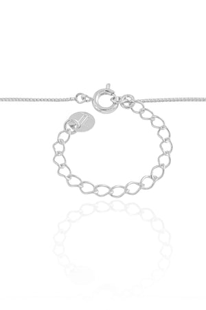 Gargantilha Veneziana Coração Cravejado Cristal Ródio Branco