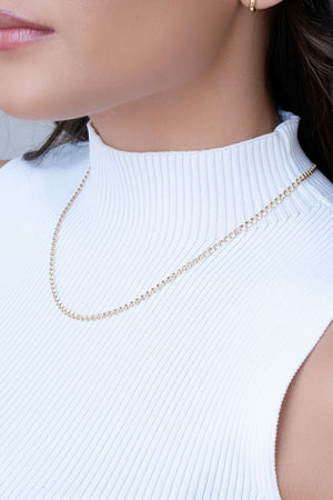 Gargantilha Elos Trabalhados Banhado a Ouro 18K