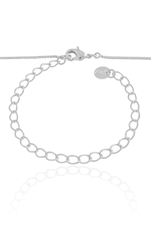 Gargantilha Veneziana Orgânico Ródio Branco