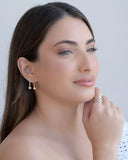 Brinco Palito Bola Lisa Ródio Branco