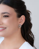 Brinco Entrelaçado Tubo Ródio Branco