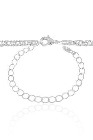 Choker Grumet 4 mm Ródio Branco