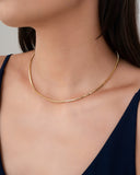 Gargantilha Veneziana 2 mm Banhado a Ouro 18K