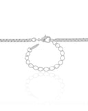 Gargantilha Veneziana 2 mm Ródio Branco