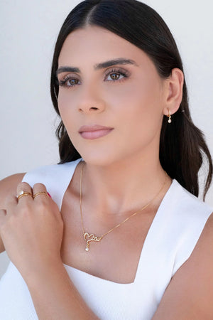 Brinco Argola Click Ponto de Luz Cristal 2.1 cm Banhado a Ouro 18K