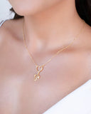 Gargantilha Filho Menina Coração Liso Banhado a Ouro 18K - 45 cm