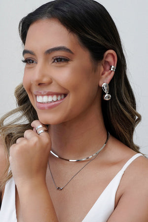 Piercing Vazado Liso Ródio Branco