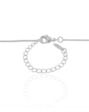 Gargantilha Veneziana Coração Liso Ródio Branco