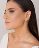 Choker Elos Ovais 5 mm Banhado a Ouro 18K