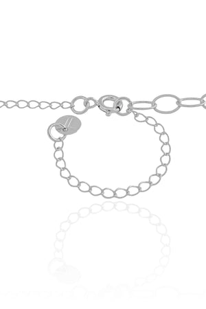 Choker Elos Ovais 5 mm Ródio Branco