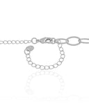 Choker Elos Ovais 7 mm Ródio Branco