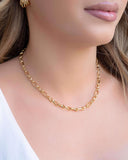 Choker Elos Torcidos Banhado a Ouro 18K