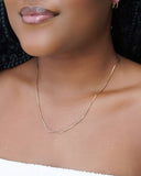 Gargantilha Rabo de Rato 1 mm Banhado a Ouro 18K