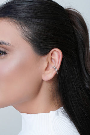 Piercing Cravação Inglesa Cristal Ródio Branco