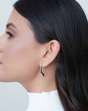 Brinco Passante Gota Lisa Ródio Branco