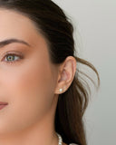 Brinco Pérola 6 mm Banhado a Ouro 18K