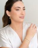 Choker Elos Pontos de Luz Banhado a Ouro 18K