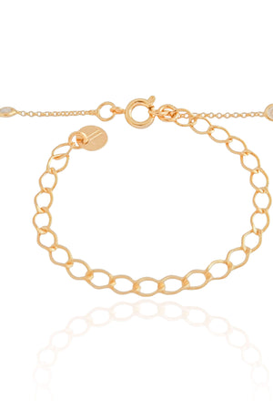 Choker Elos Pontos de Luz Banhado a Ouro 18K