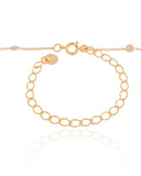 Choker Elos Pontos de Luz Banhado a Ouro 18K