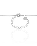 Gargantilha Veneziana Ponto de Luz Cristal Ródio Branco