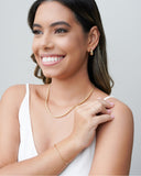 Argola Lisa Abaulada 1.6 cm Banhado a Ouro 18K