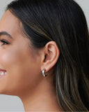 Argola Lisa Abaulada 1.6 cm Ródio Branco