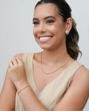 Brinco Redondo Liso 15 mm Banhado a Ouro 18K