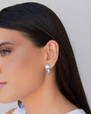 Brinco Redondo Liso Ródio Branco