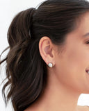 Brinco Bola Lisa 12 mm Ródio Branco