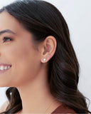 Brinco Pérola Achatada 6 mm Banhado a Ouro 18K