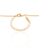 Gargantilha Coração Filho Menino Cravejado Cristal Banhado a Ouro 18K - 45 cm