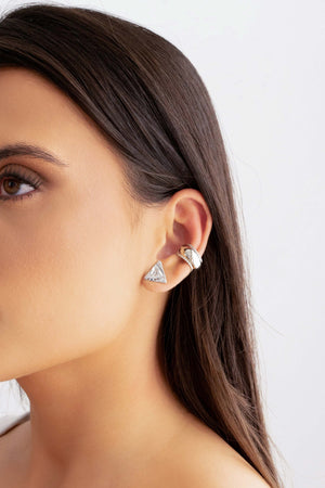 Piercing Liso Bolinhas Ródio Branco