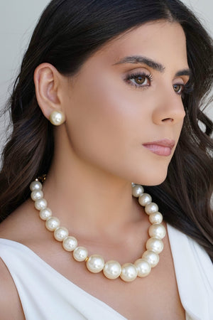 Brinco Pérola 16 mm Banhado a Ouro 18K