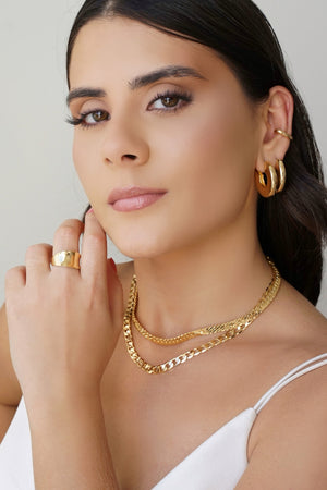 Piercing Liso Banhado a Ouro 18K